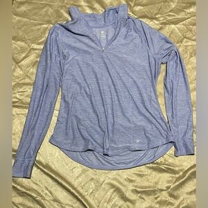 Women's Blue Long Sleeve Top